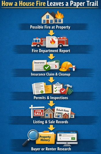 fire investigation process infographic